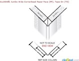 10' - 90° Jumbo Wide Paper Tape On Outside Corner